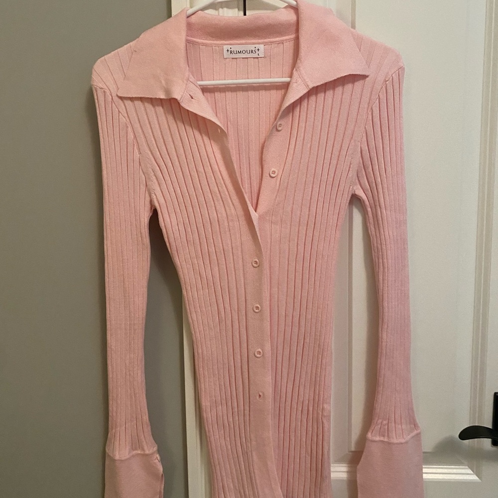 RUMORS PINK BUTTON DOWN SHIRT 💖✨💖